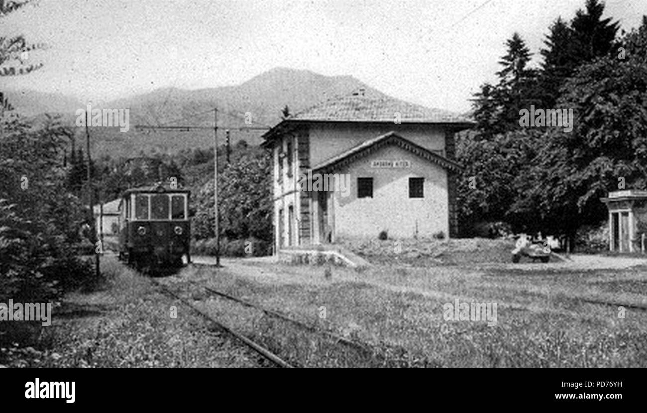 Andorno Micca railway station. Stock Photo