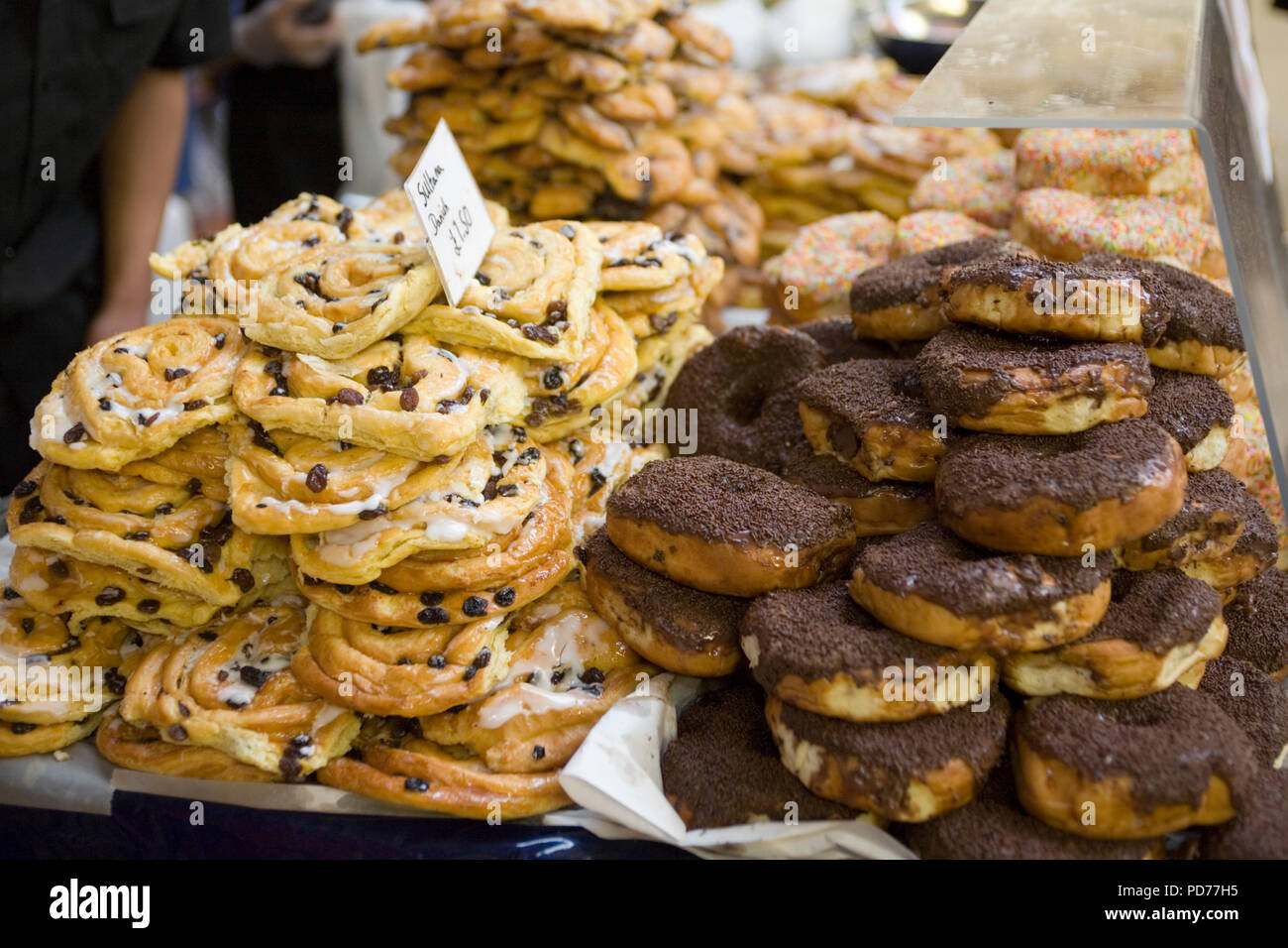 Pastries for sale Stock Photo