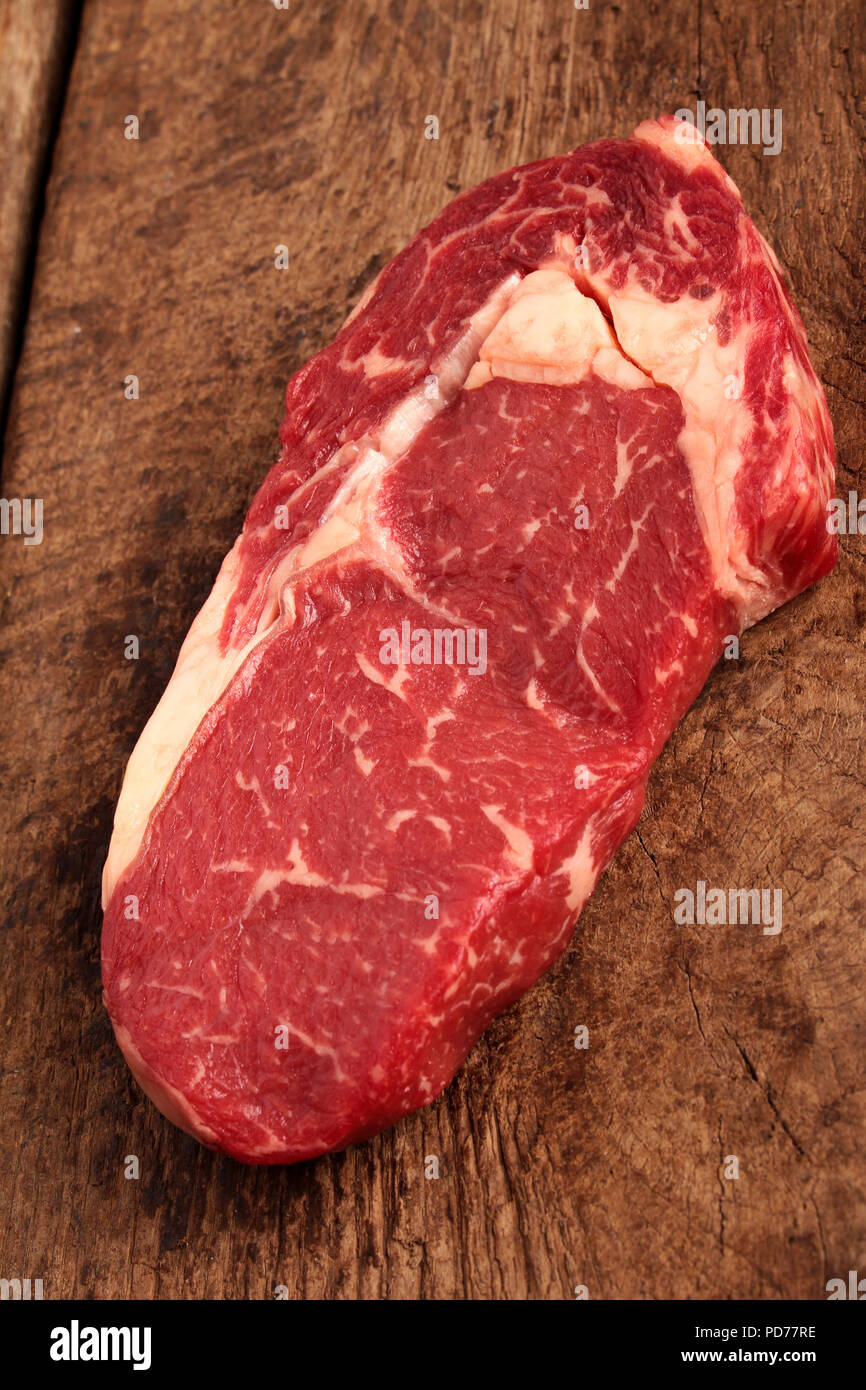 aged beef steak cut Stock Photo Alamy