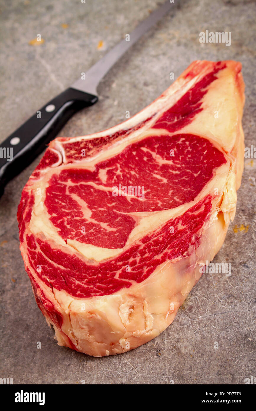 aged beef steak cut Stock Photo Alamy