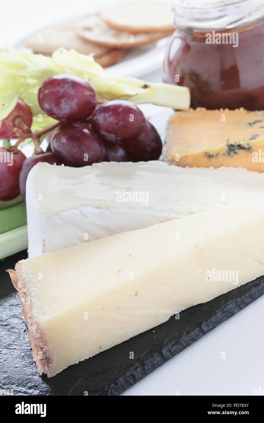 mixed cheese selection Stock Photo Alamy