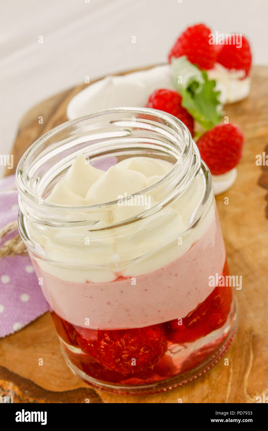 traditional English trifle dessert Stock Photo Alamy