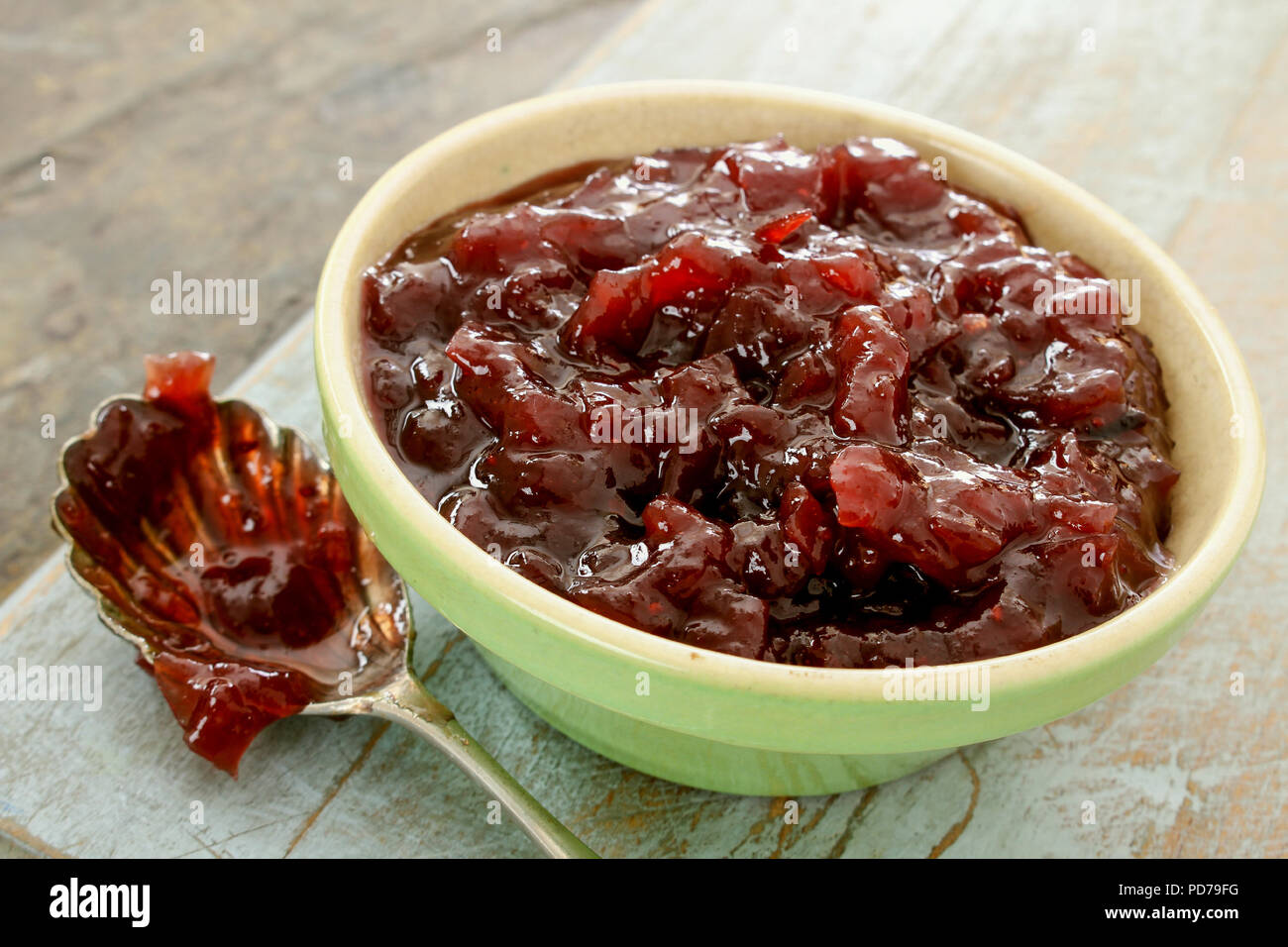 chutney pickle relish in dish Stock Photo Alamy