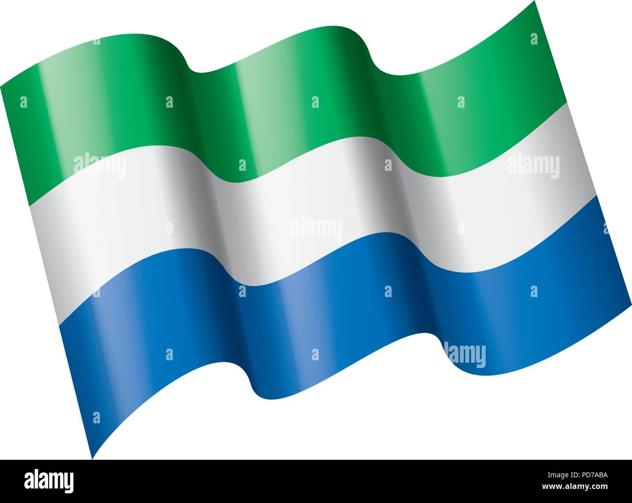 Official flag of sierra leone hi-res stock photography and images - Alamy