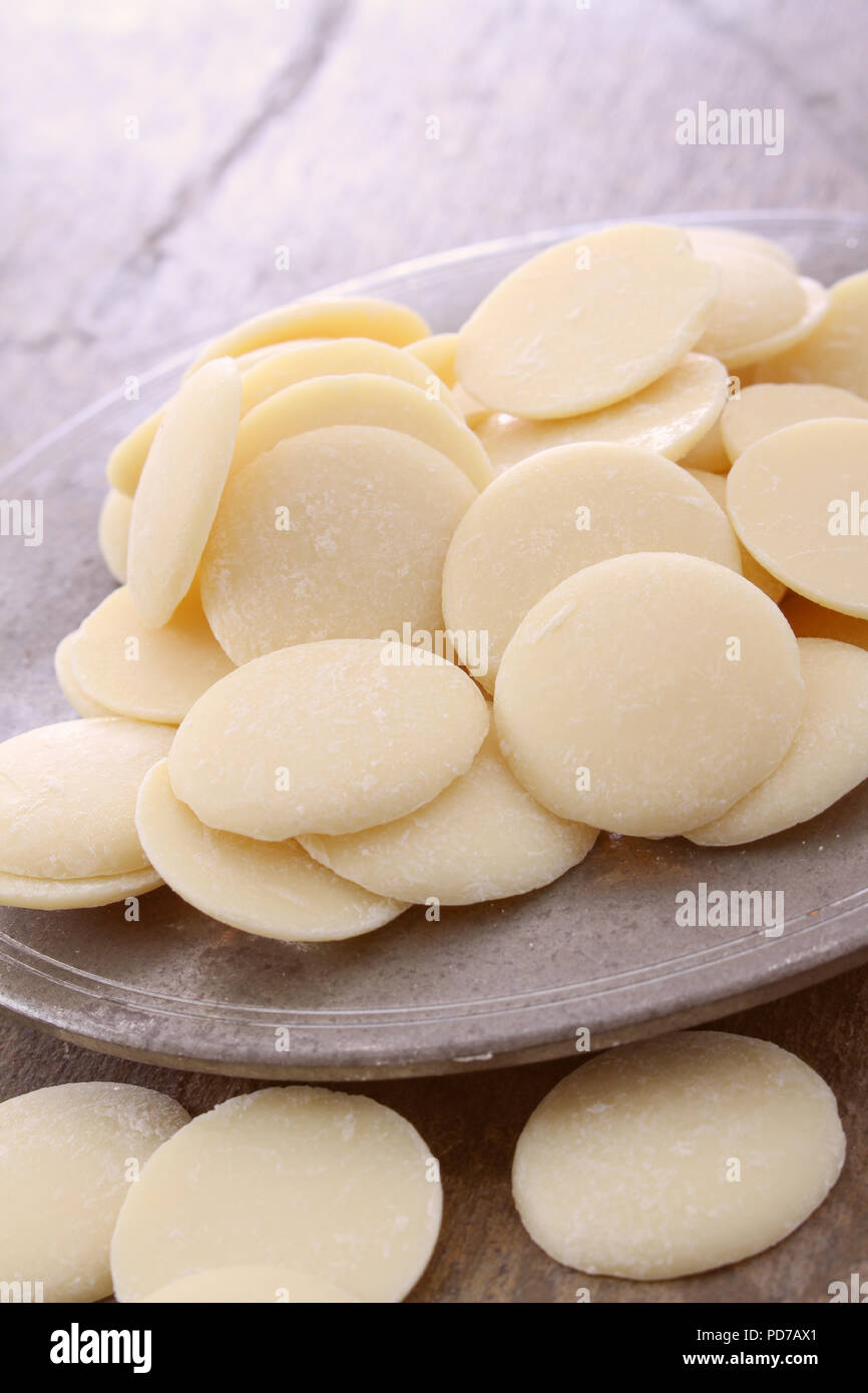 white confectioners chocolate Stock Photo Alamy