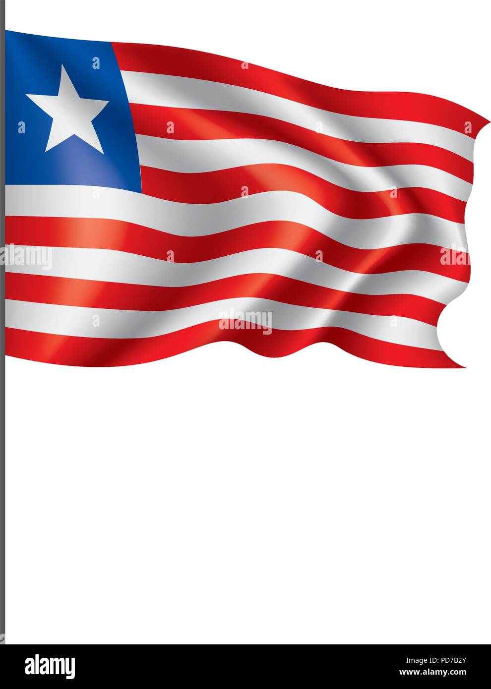 Liberia flag, vector illustration Stock Vector Image & Art - Alamy