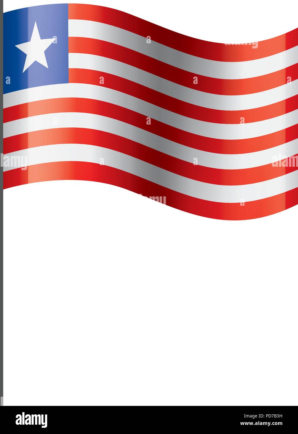 Liberia Flag, Vector Illustration Stock Vector Image & Art - Alamy