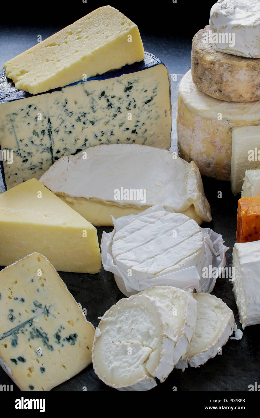 mixed cheese selection Stock Photo Alamy