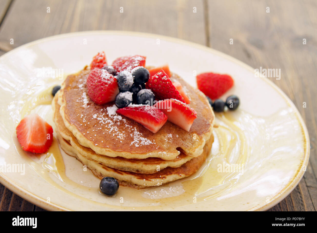 american style pancakes Stock Photo Alamy