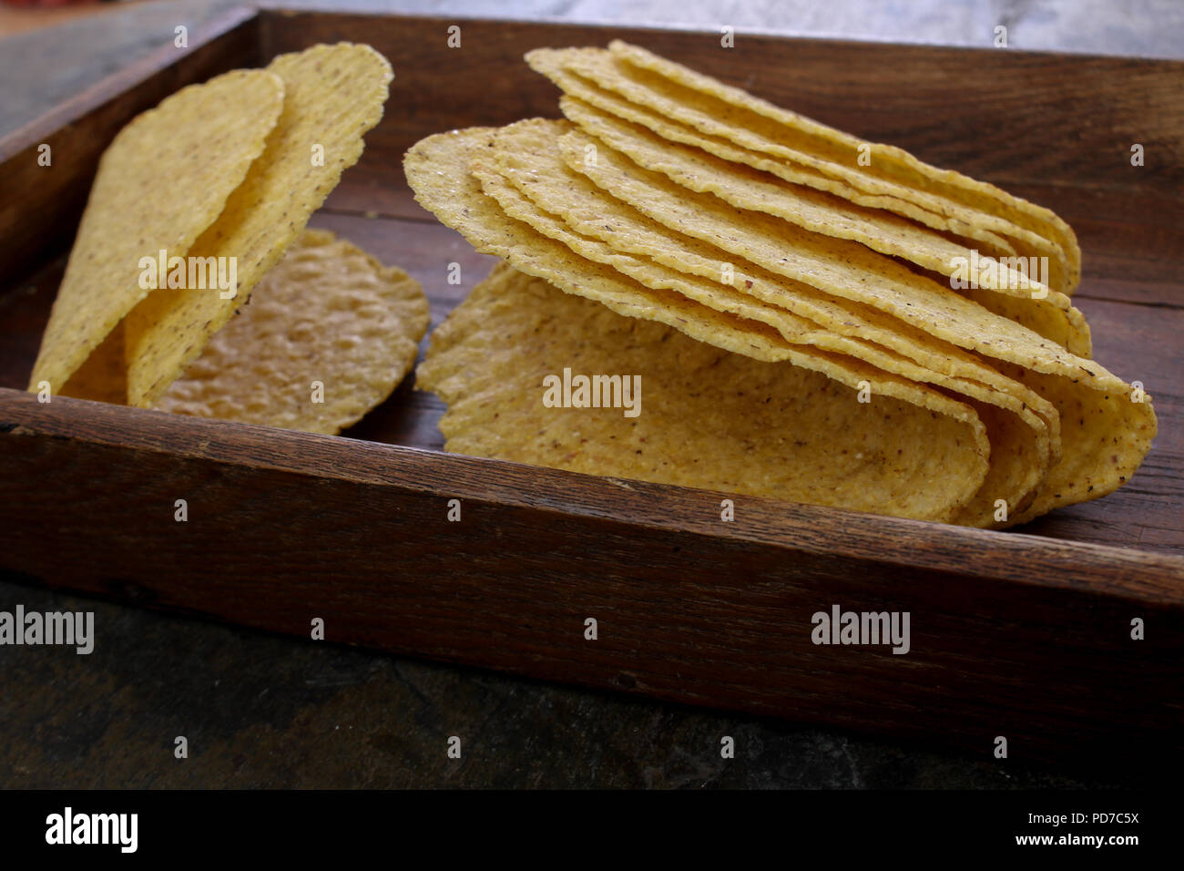 taco shells empty Stock Photo - Alamy