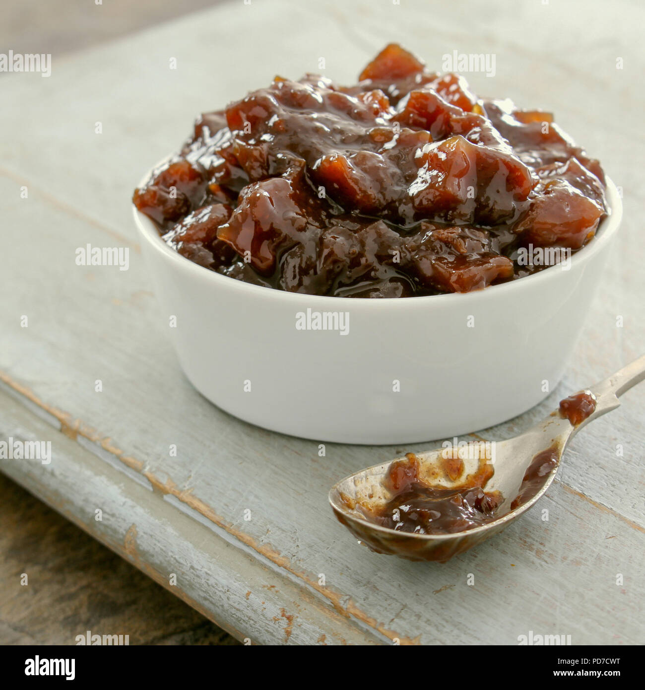 chutney pickle relish in dish Stock Photo Alamy