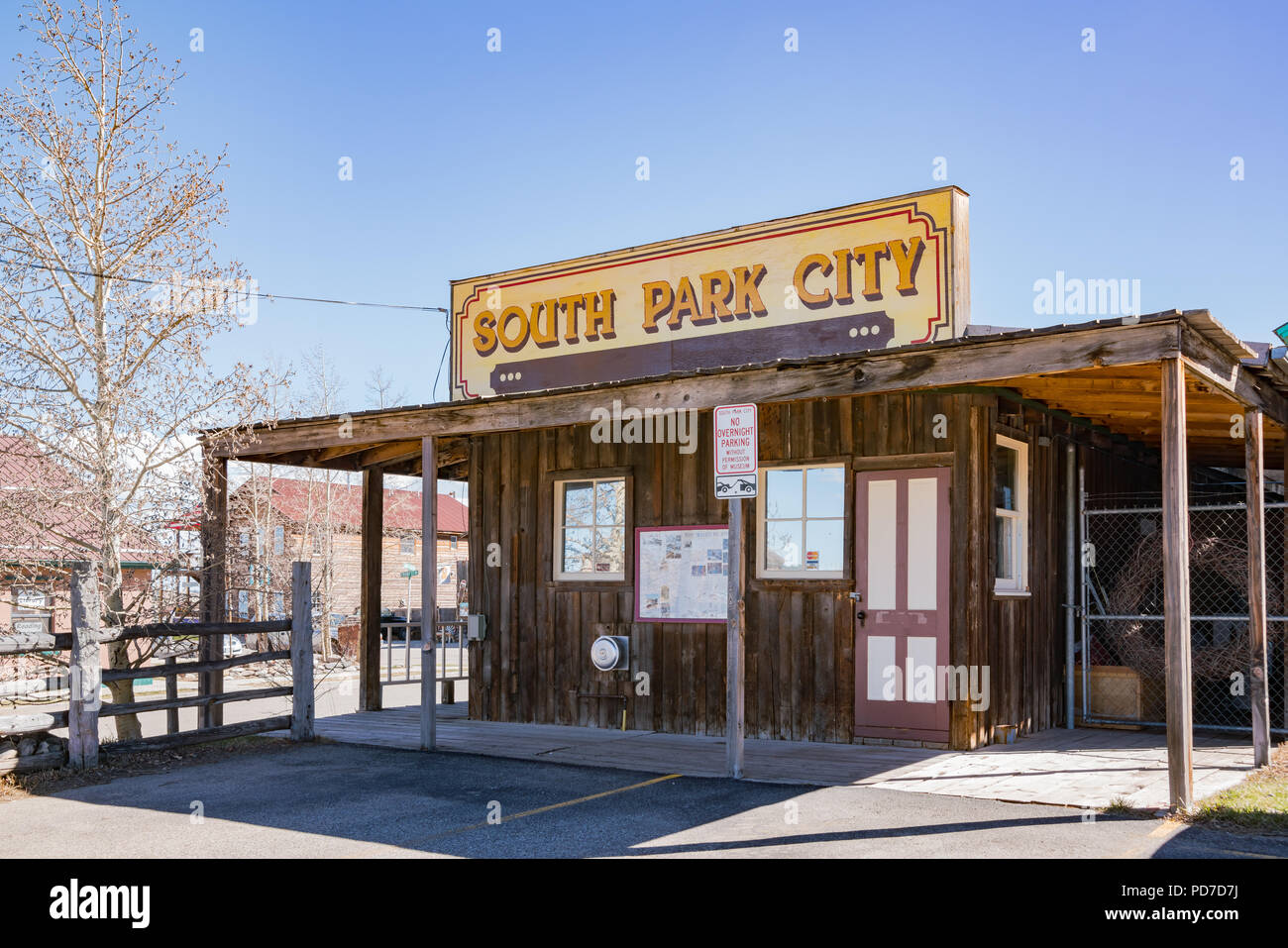 Fairplay, MAY 4: The historical South Park City on MAY 4, 2017 at Fairplay, Colorado Stock Photo