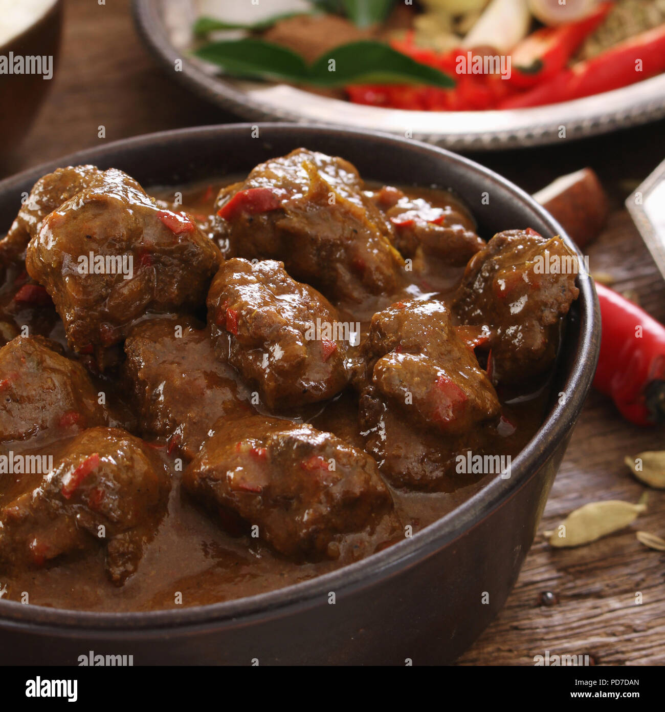 traditional indian curry meal Stock Photo - Alamy