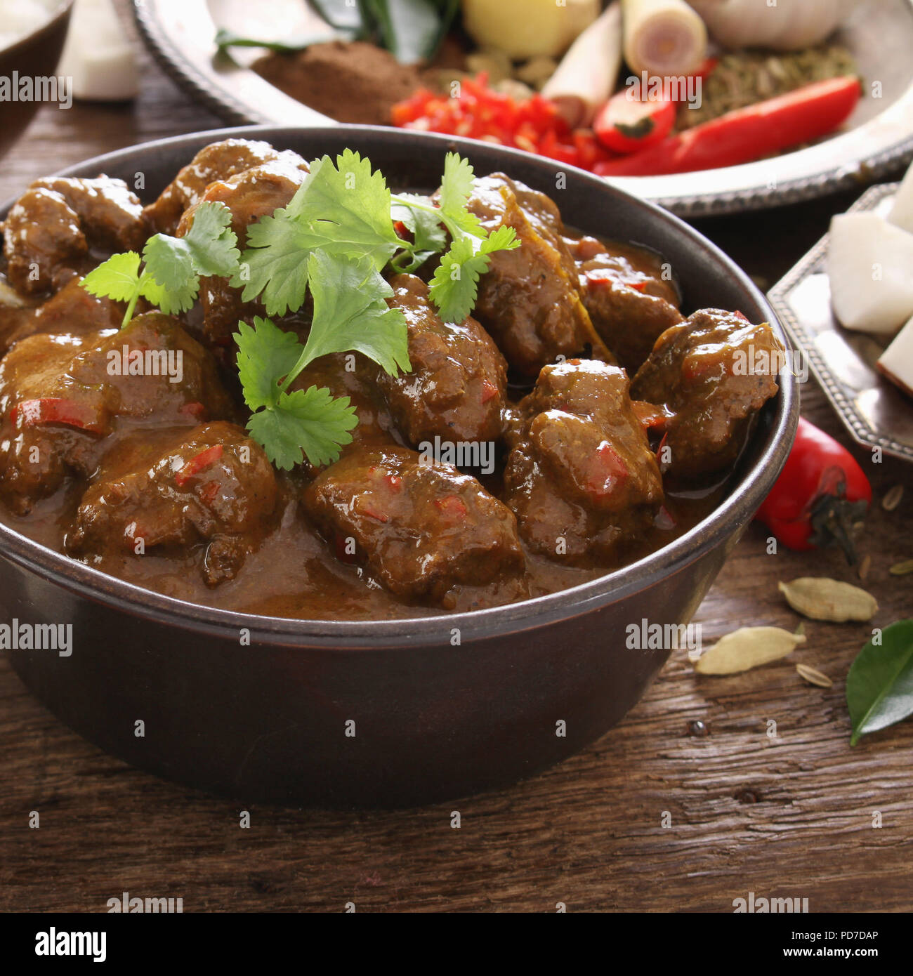 traditional indian curry meal Stock Photo - Alamy
