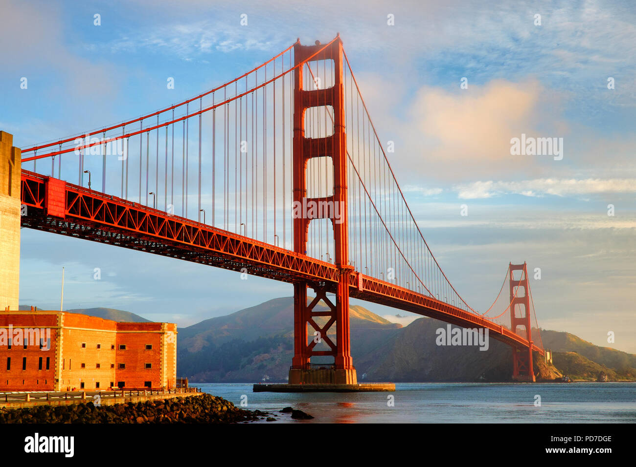 View of the Golden Gate Bridge, San Francisco, California, USA Stock Photo