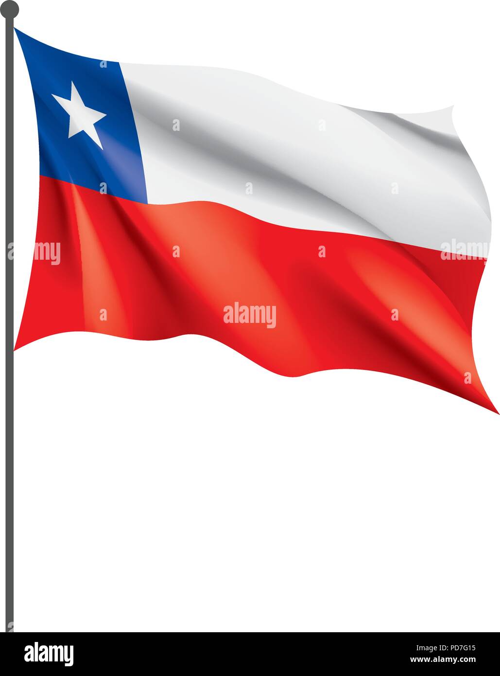 Chile flag, vector illustration Stock Vector Image & Art Alamy