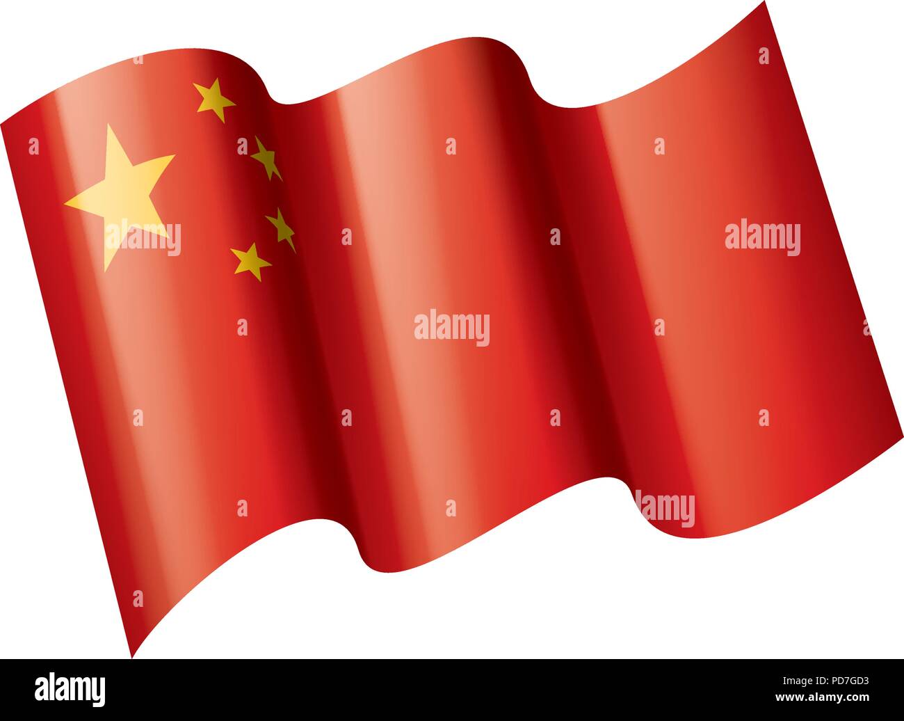 China flag, vector illustration Stock Vector Image & Art Alamy