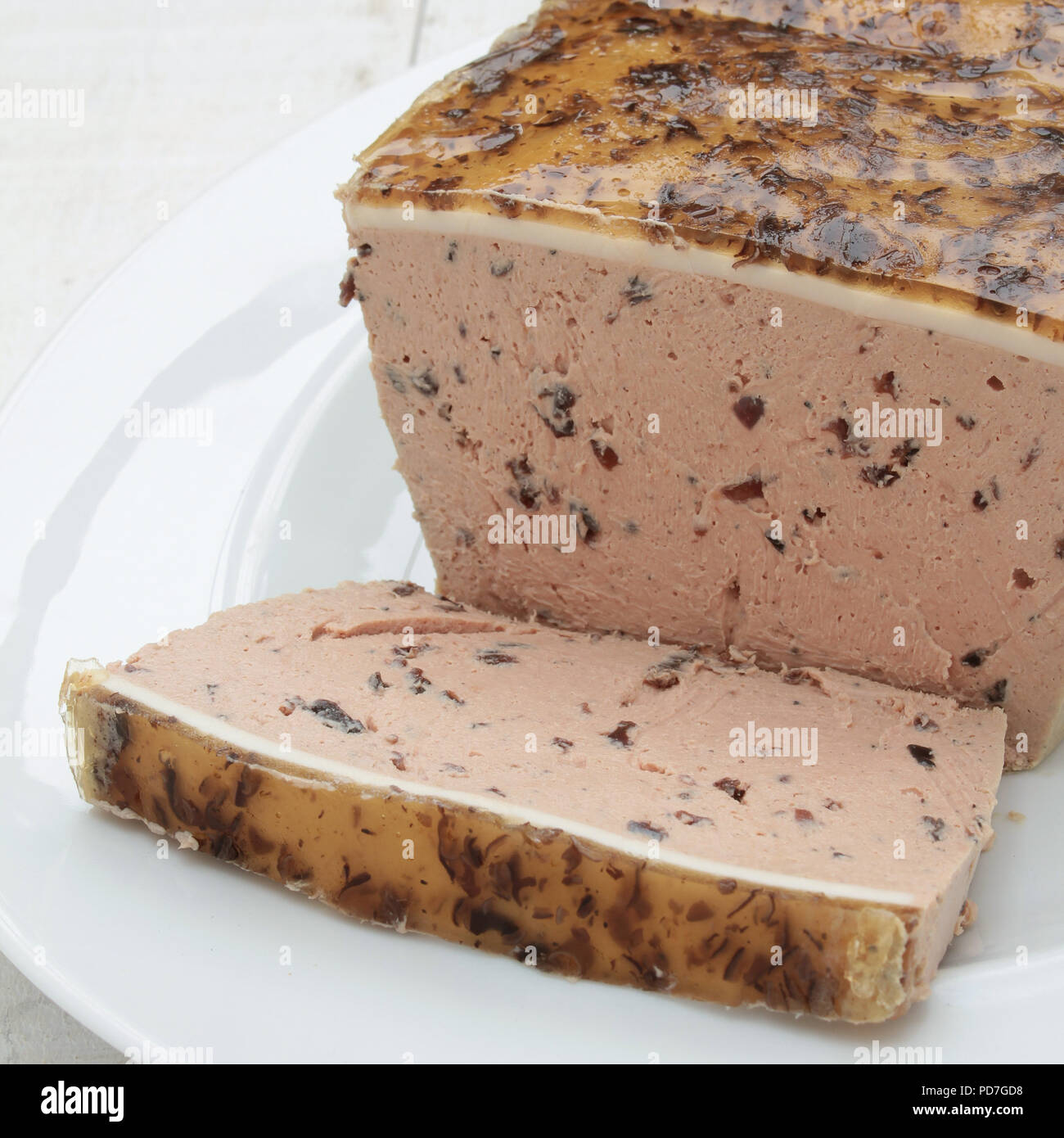 pork pate terrine appetizer Stock Photo Alamy