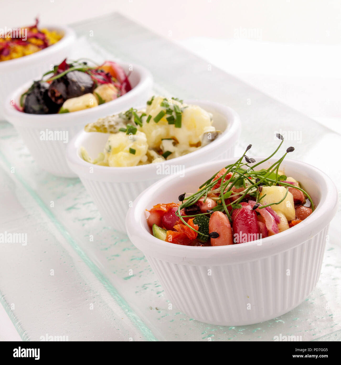 cold buffet salad side dish selection Stock Photo Alamy