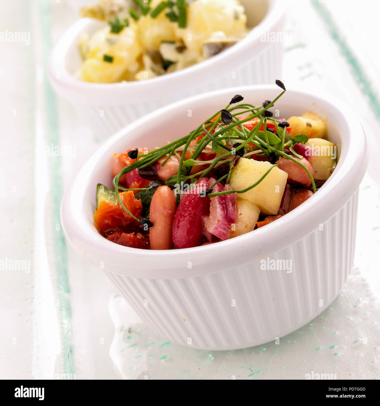 cold buffet salad side dish selection Stock Photo Alamy
