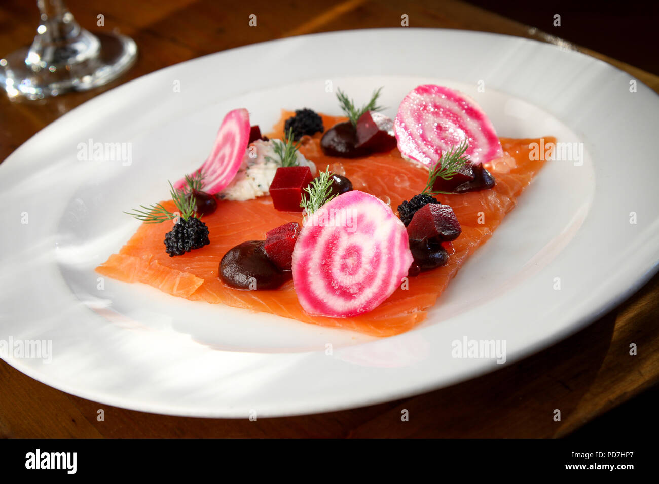 Plated Salmon Starter High Resolution Stock Photography And Images Alamy Plated Salmon Starter High Resolution Stock Photography And Images Alamy