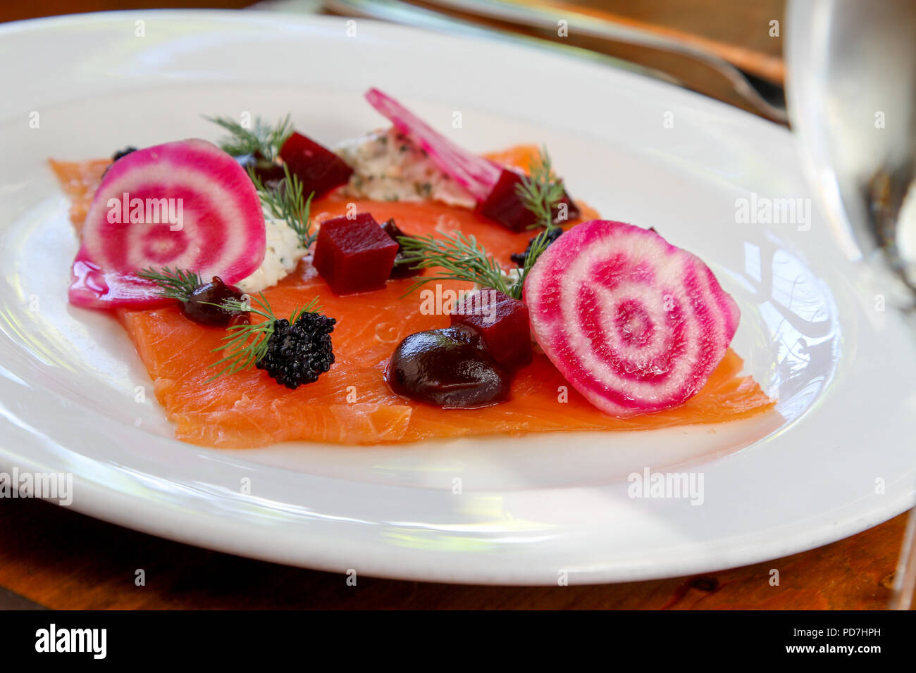 Plated Salmon Starter High Resolution Stock Photography And Images Alamy Plated Salmon Starter High Resolution Stock Photography And Images Alamy