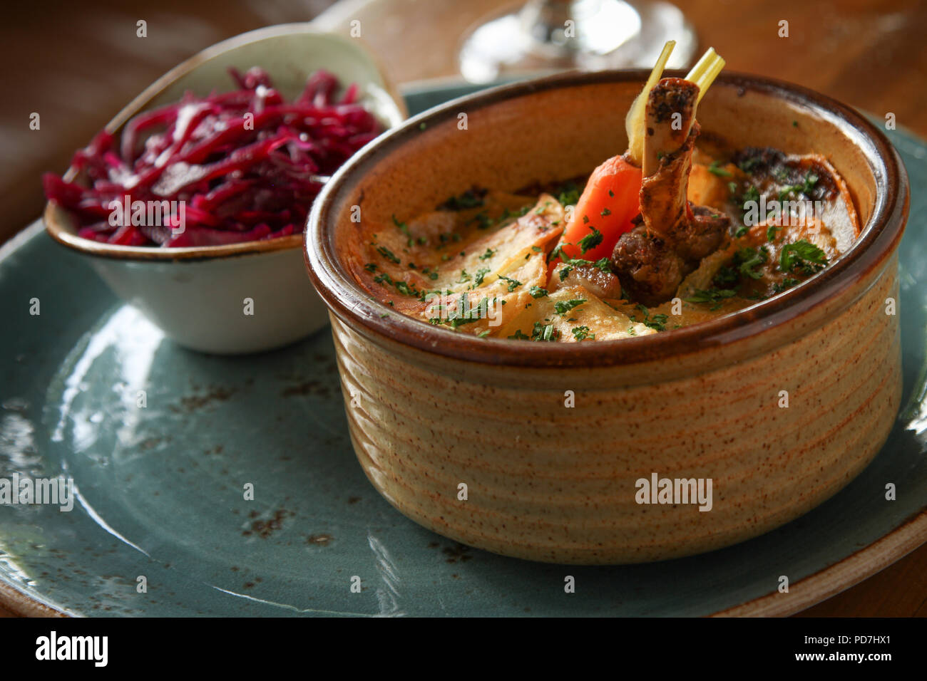 traditional lamb hot pot Stock Photo Alamy