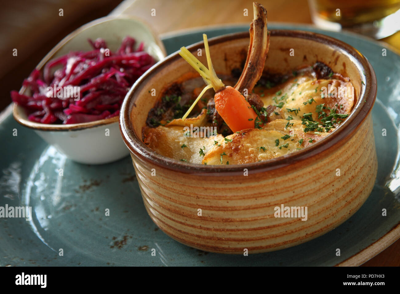 traditional lamb hot pot Stock Photo Alamy