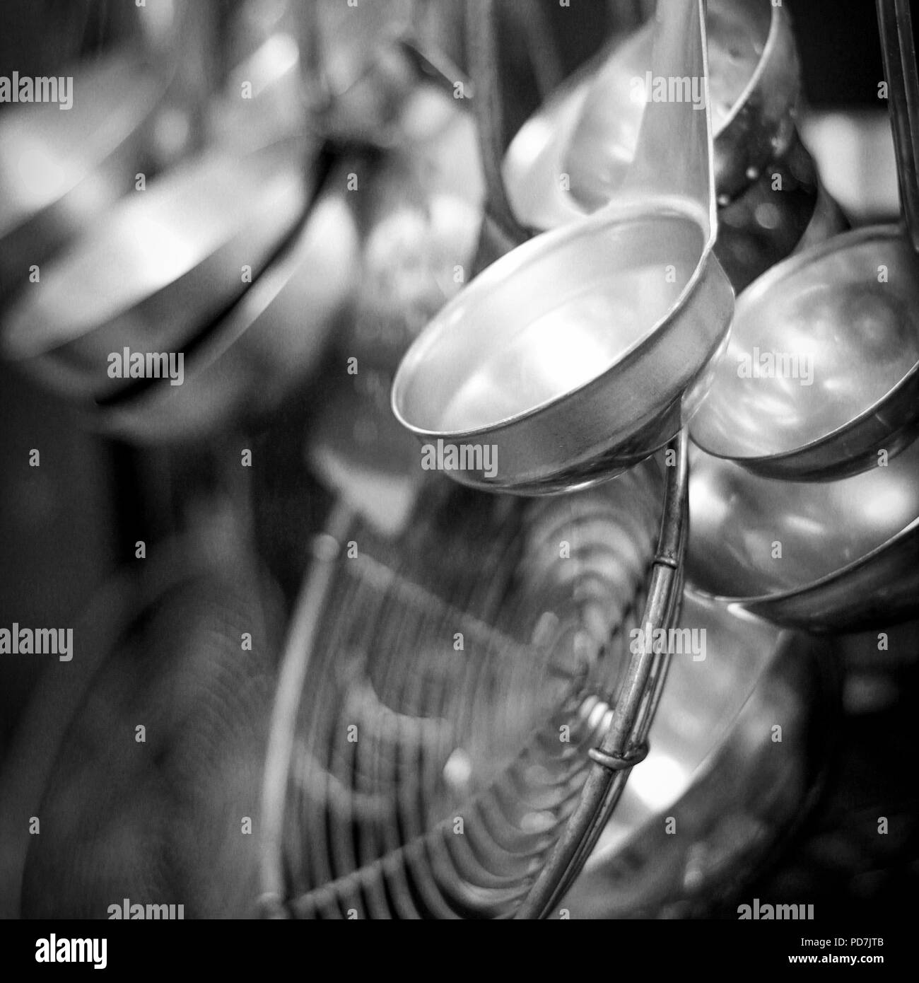Kitchen utensils Black and White Stock Photos & Images Alamy