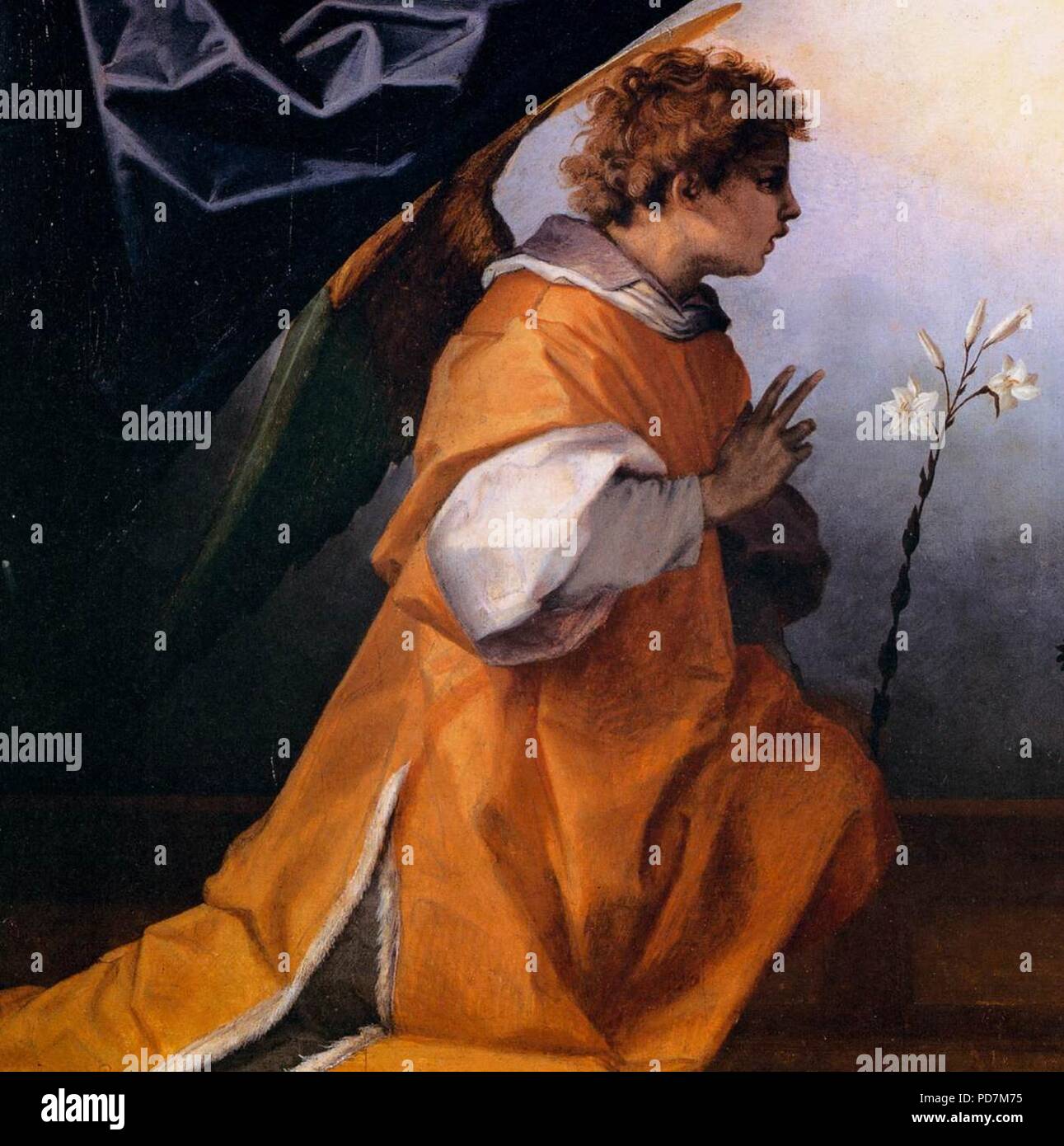 Andrea del Sarto - Annunciation (detail) - Stock Photo