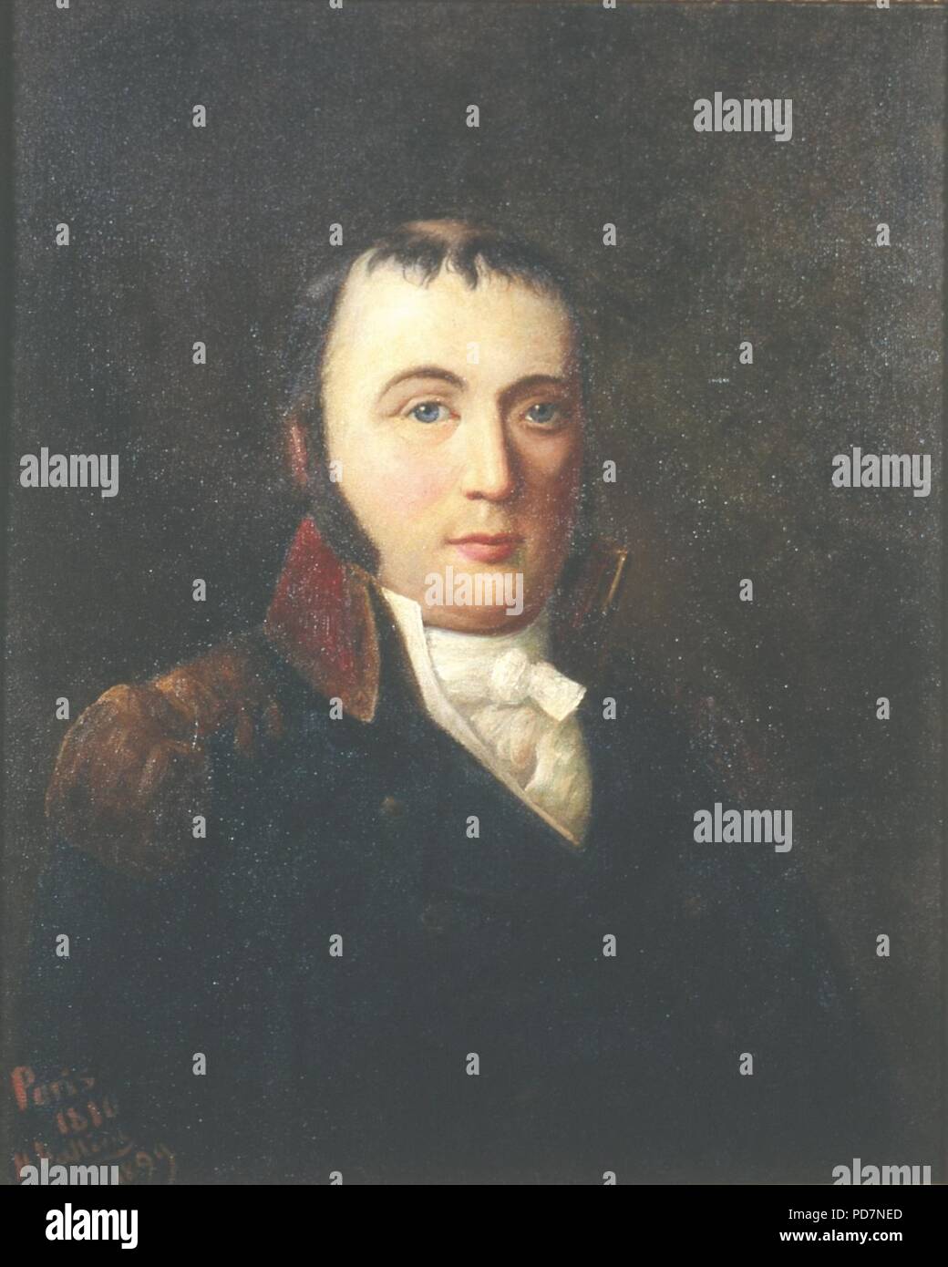 Andreas Michael Heiberg, maleri av Ole Peter Hansen Balling, Eidsvoll 1814, EM.03087 (cropped). Stock Photo