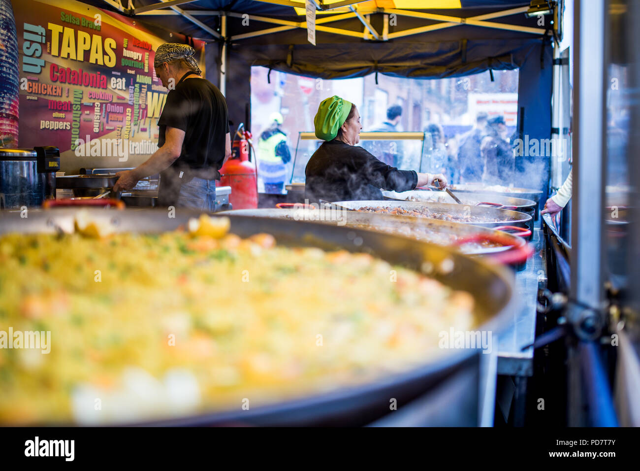 Merchant City Festival, Glasgow. Food market Stock Photo Alamy