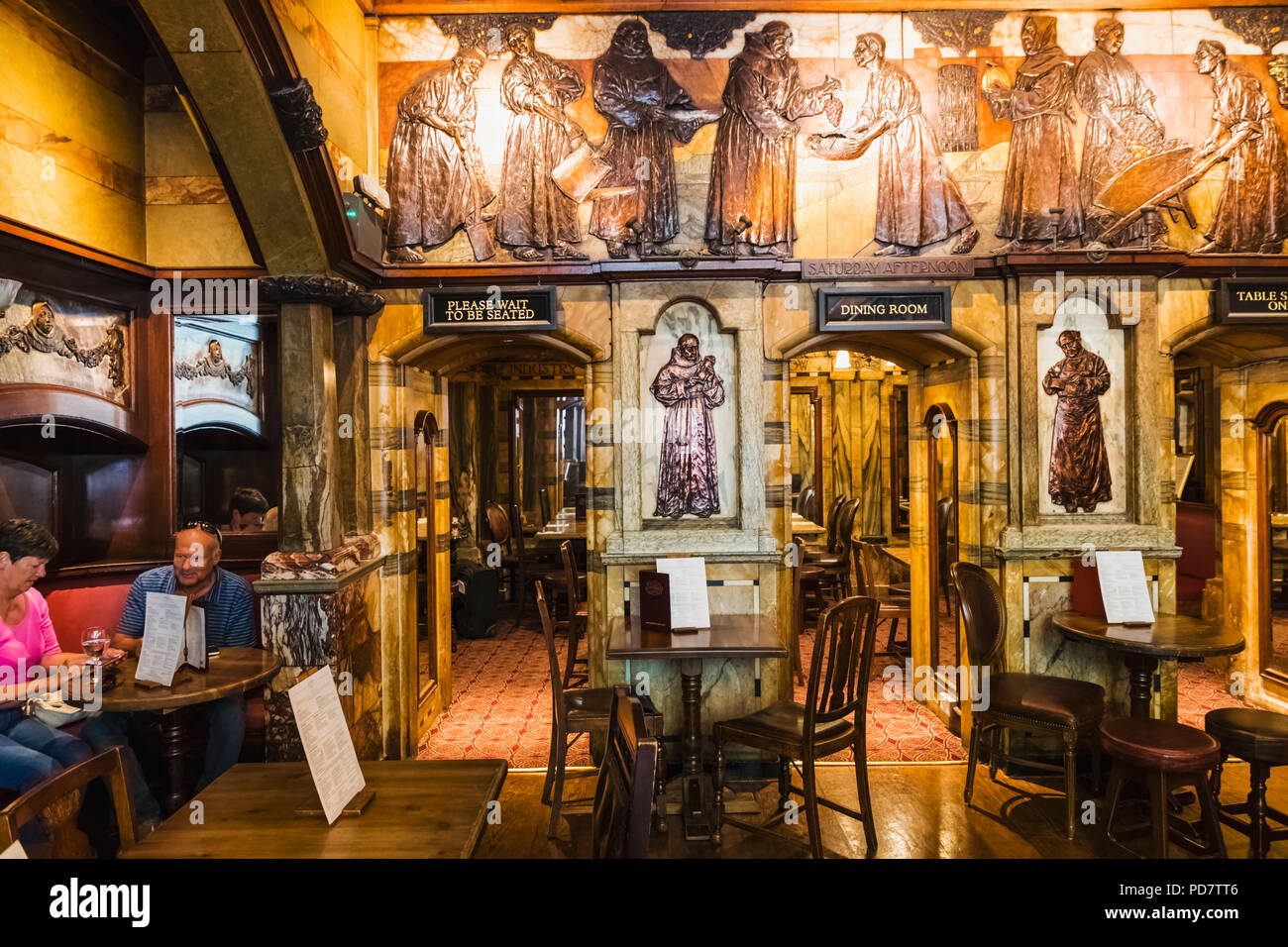England, London, The City of London, The Black Friar Pub, Interior View