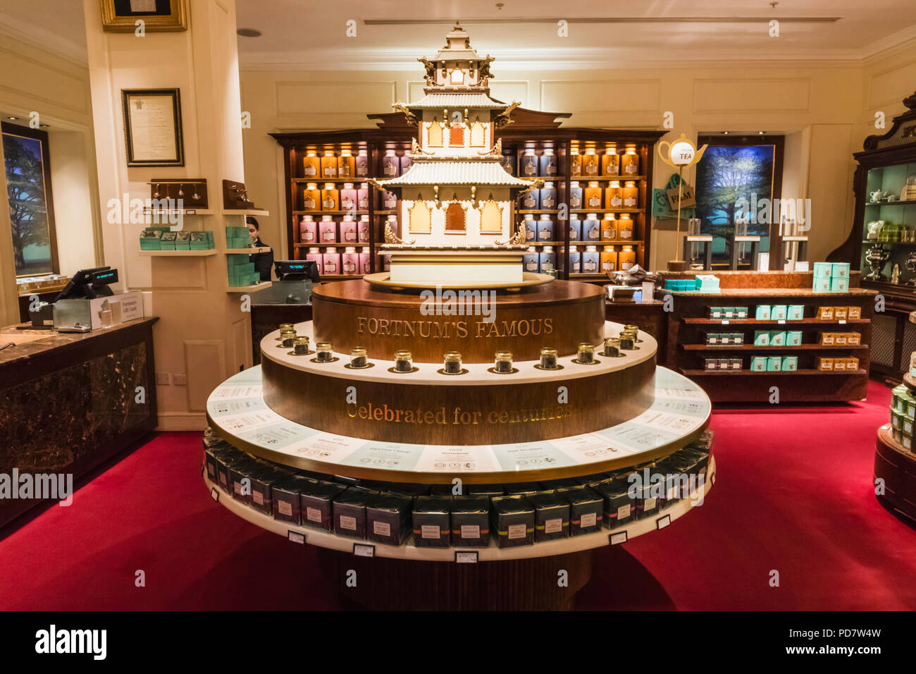 Tea display piccadilly london hi-res stock photography and images - Alamy