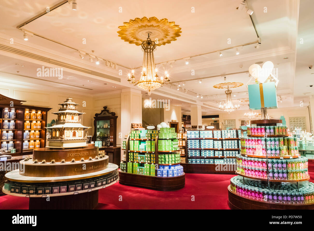 Tea display piccadilly london hi-res stock photography and images - Alamy