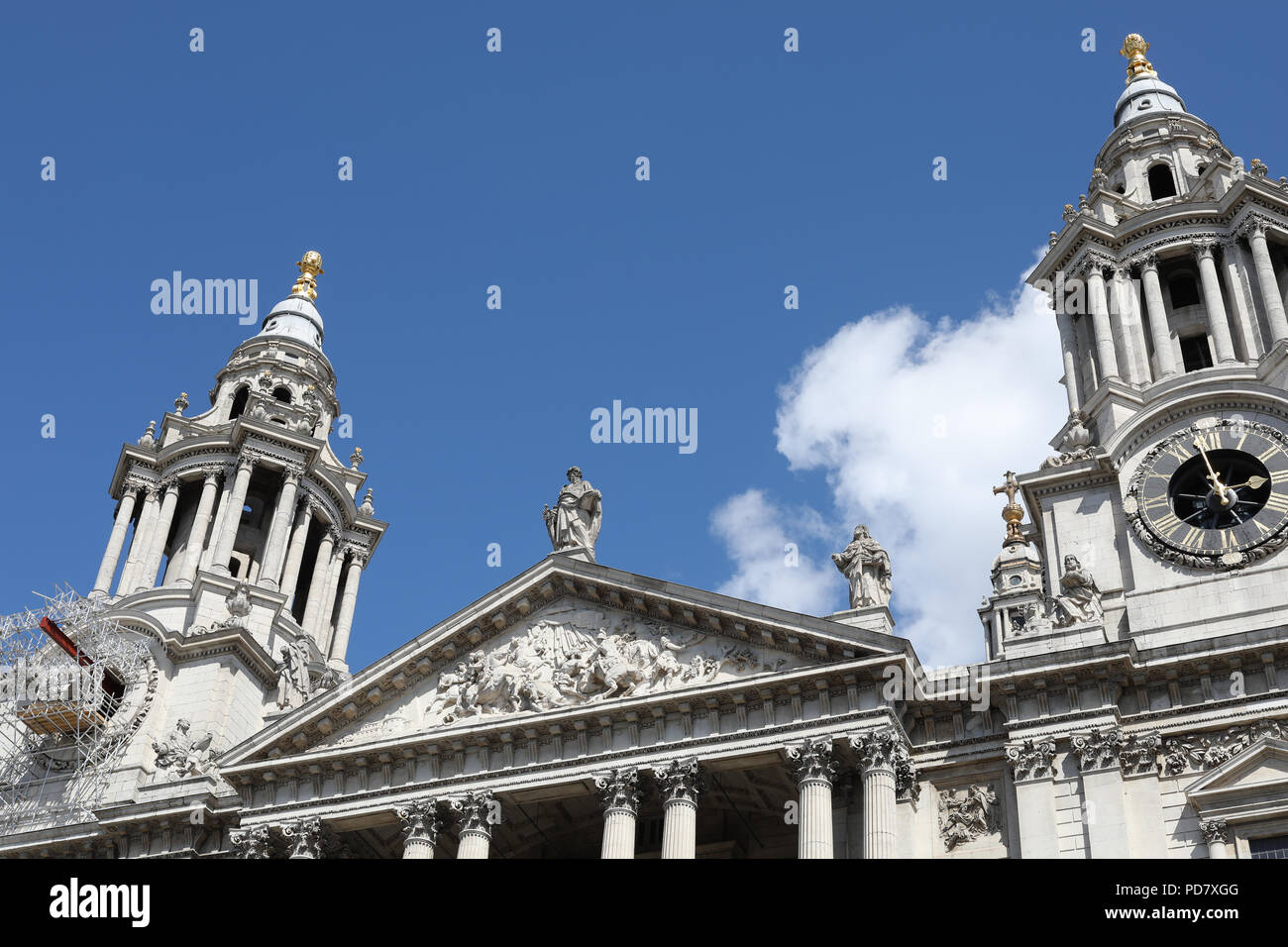 A view of St Paul's Cathedral, London Stock Photo
