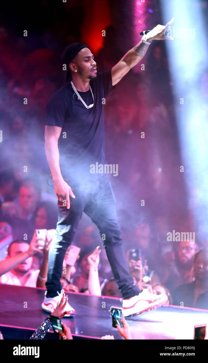 Trey Songz in a Live Concert