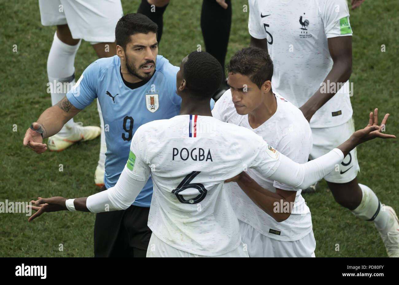 Uruguay Vs France Quarter Final Fifa 2018 World Cup Featuring Luis Suarez Paul Pogba Raphael Varane Where Nizhny Novgorod Russian Federation When 06 Jul 2018 Credit Anthony Stanley Wenn Com Stock Photo Alamy
