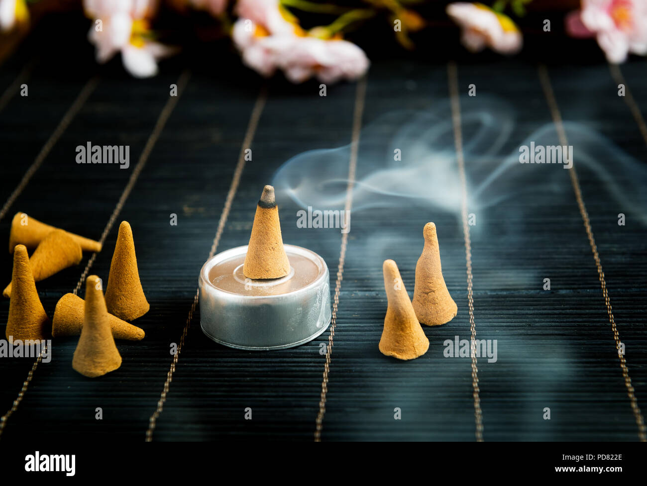 Traditional natural incense cones Stock Photo Alamy