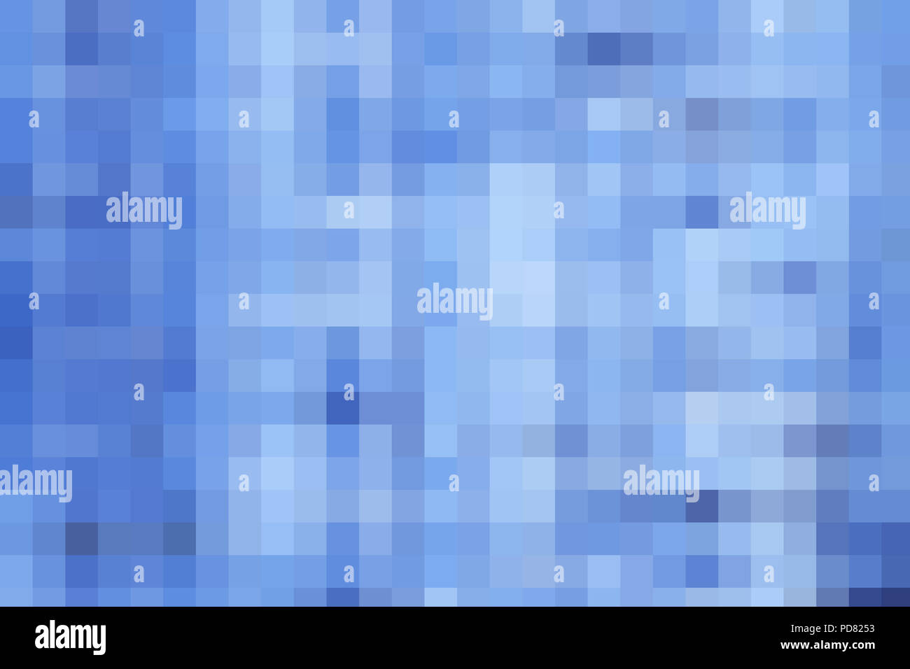 blue pixel background Stock Photo