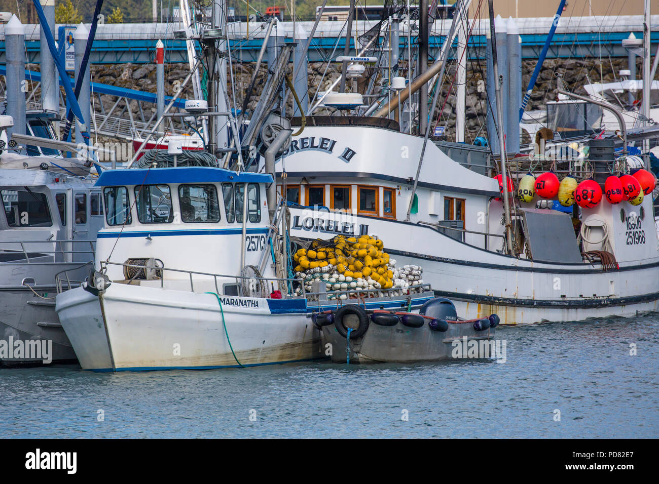 Boat harbor in Seward Alaska on the Kenai Peninsula Stock Photo Alamy