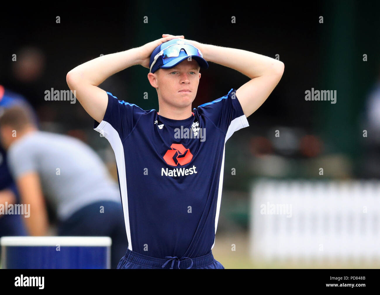England's Ollie Pope during the nets session at Lord’s, London Stock