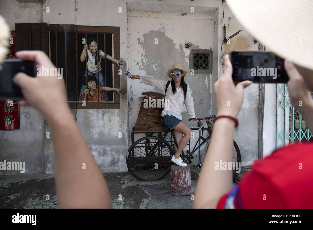 George Town Penang Malaysia 30th Apr 2017 A Woman Seen Posing