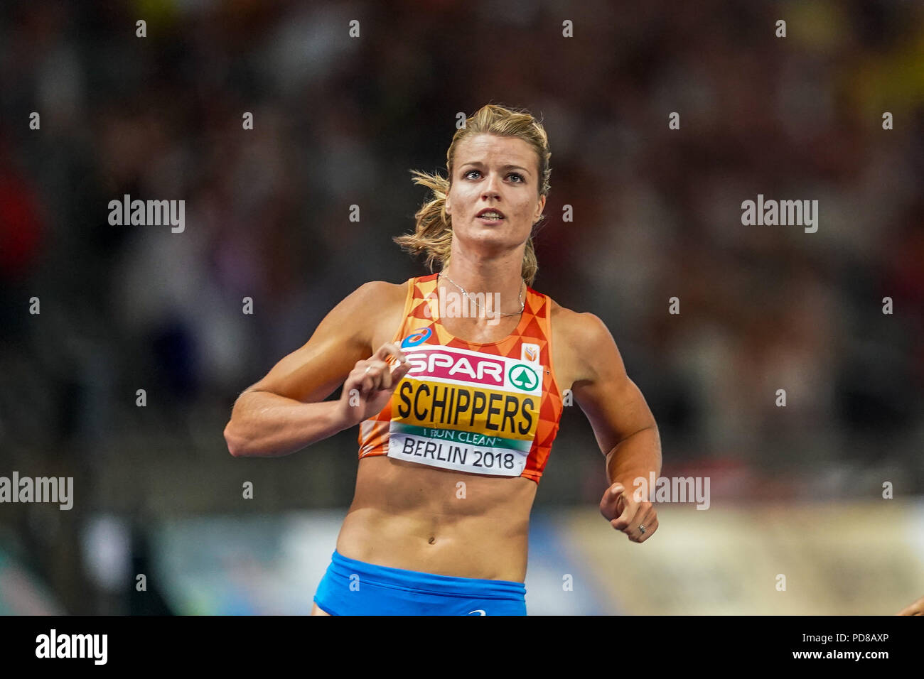 August 7, 2018: Dafne Schippers of Â Netherlands after coming in in bronze  position at 100