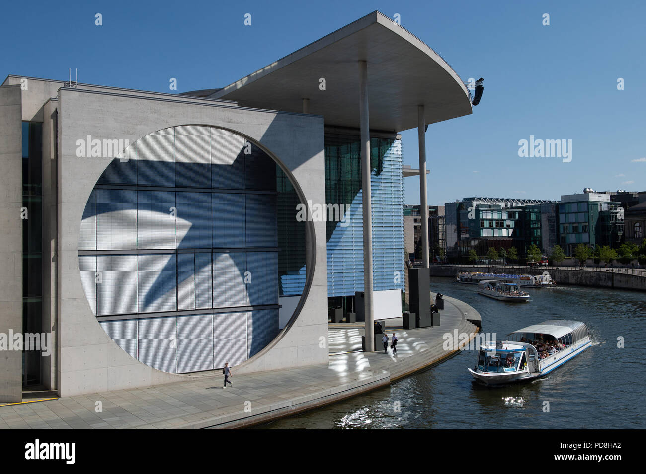 Berlin Germany 07th Aug 2018 A Ship Passes The Marie Elisabeth