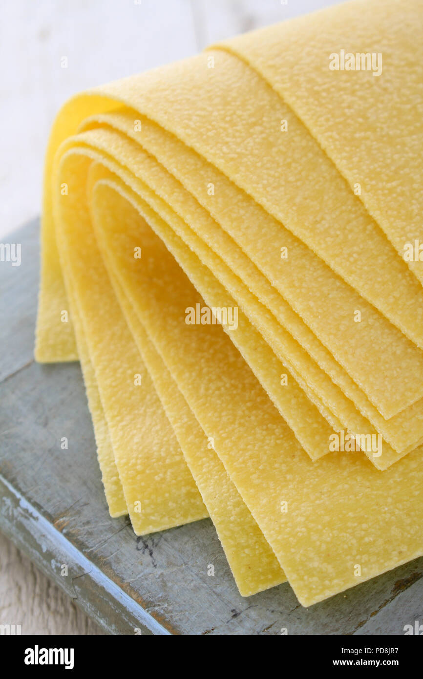 fresh uncooked pasta Stock Photo Alamy