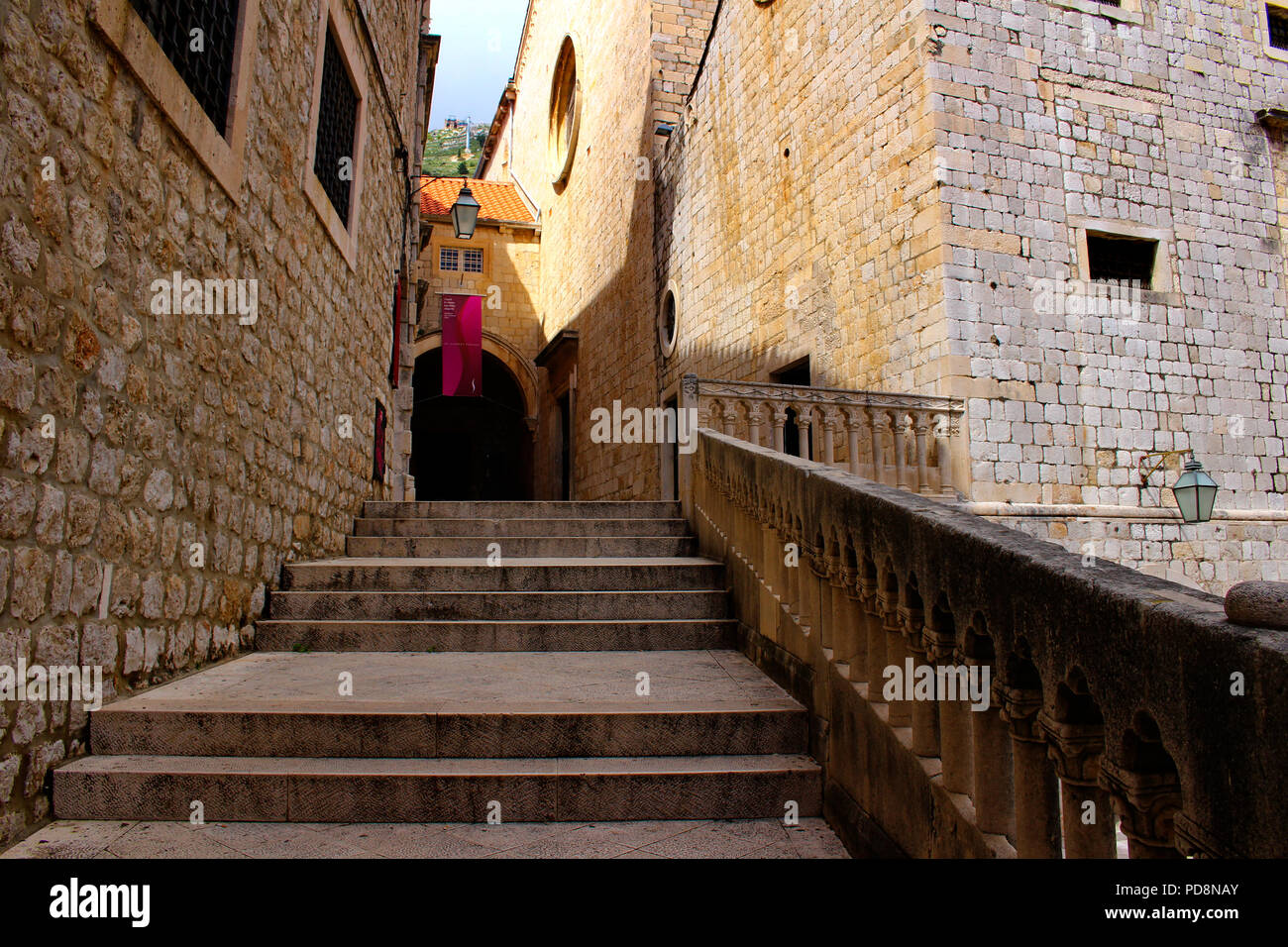 Steep Steps and Narrow Street in Dubrovnik Old Town Editorial Photo - Image  of dalmatia, famous: 151455496