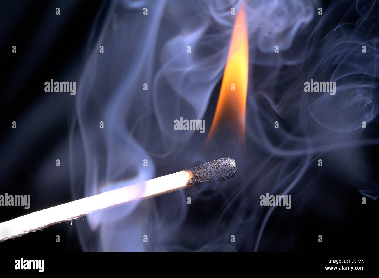 Match - Flame - Allumette - Flamme Stock Photo