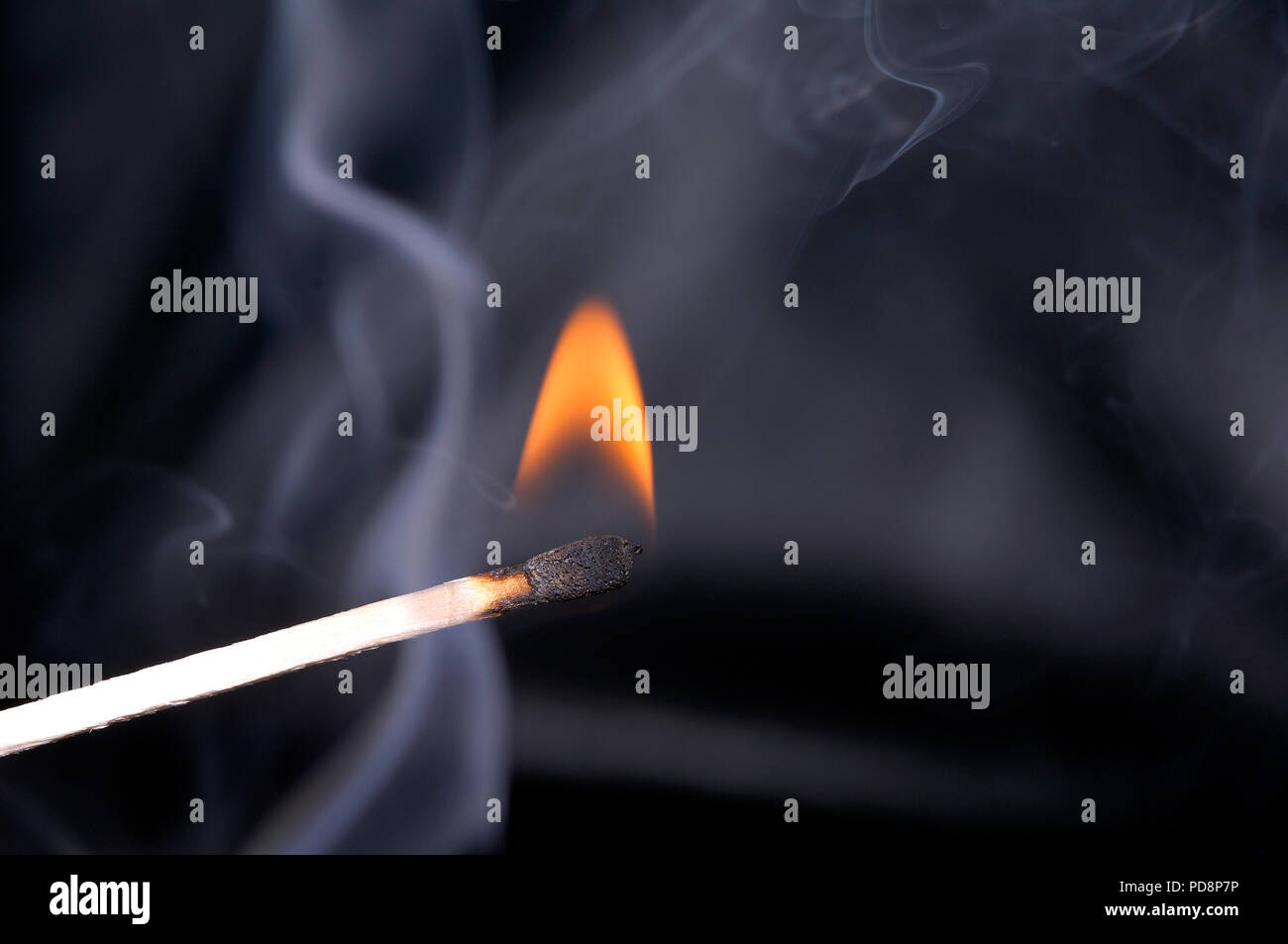Match - Flame - Allumette - Flamme Stock Photo