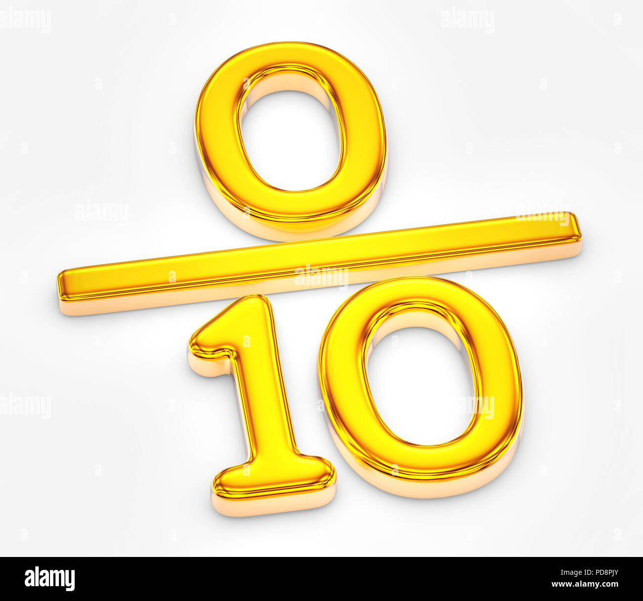 Golden score of zero out of ten Stock Photo - Alamy